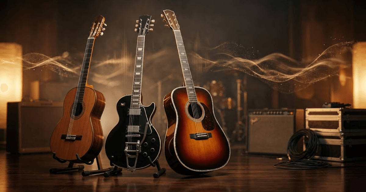 Types of Guitar for Beginners: Best Brands and How to Choose